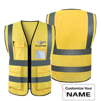 Thumbnail for Custom Name (US Air Force & Star) Designed Reflective Vests