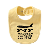 Thumbnail for Boeing 747 - Queen of the Skies (2) Designed Baby Saliva & Feeding Towels