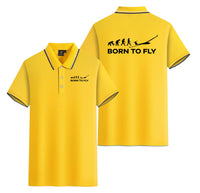 Thumbnail for Born To Fly Glider Designed Stylish Polo T-Shirts (Double-Side)