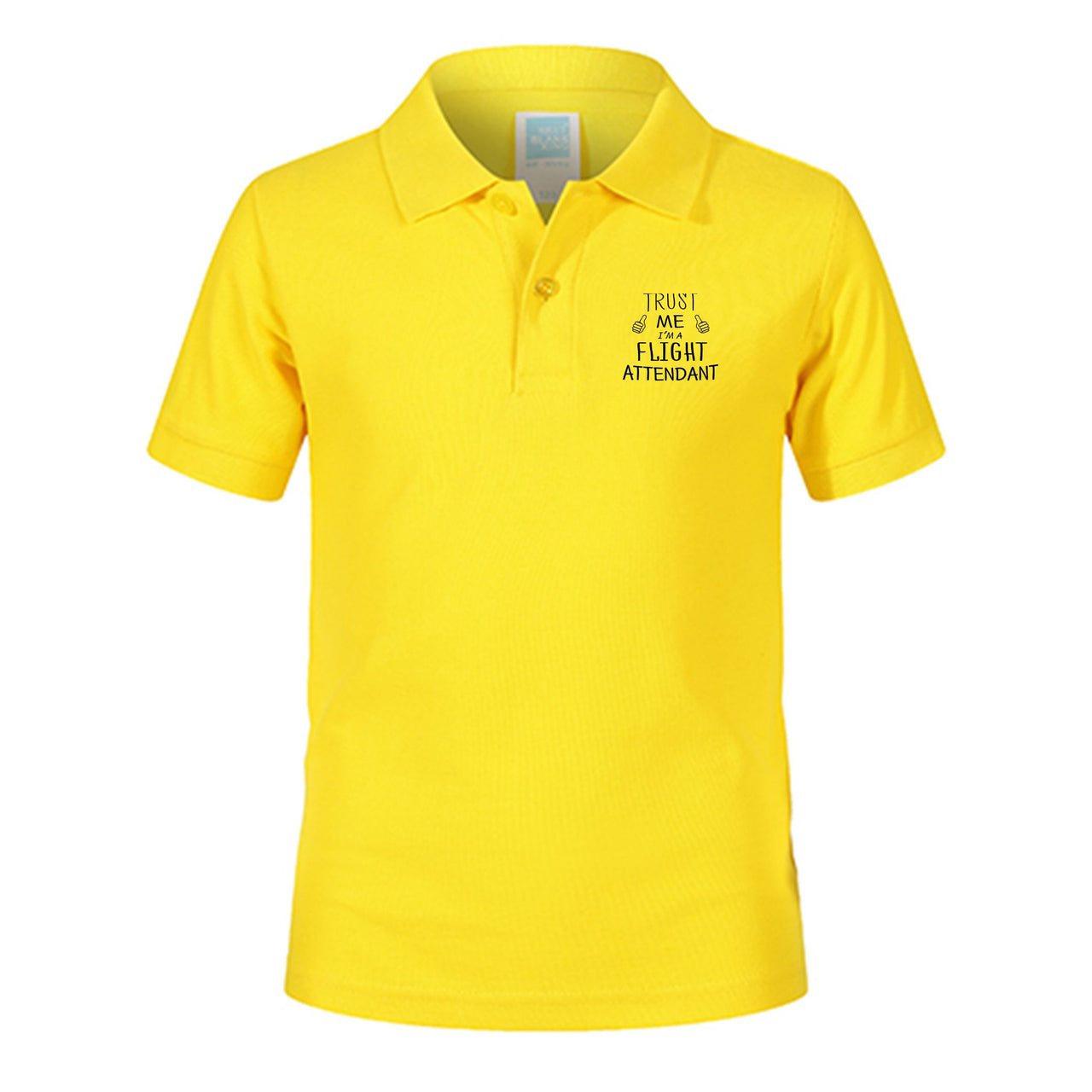 Trust Me I'm a Flight Attendant Designed Children Polo T-Shirts