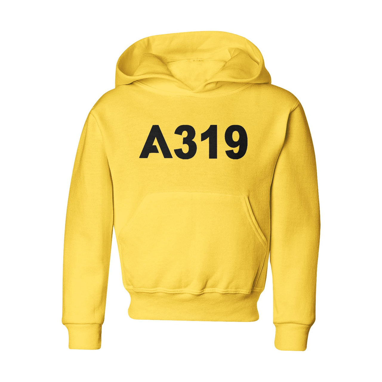 A319 Flat Text Designed "CHILDREN" Hoodies