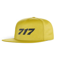 Thumbnail for 717 Flat Text Designed Snapback Caps & Hats
