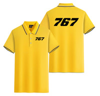 Thumbnail for 767 Flat Text Designed Stylish Polo T-Shirts (Double-Side)