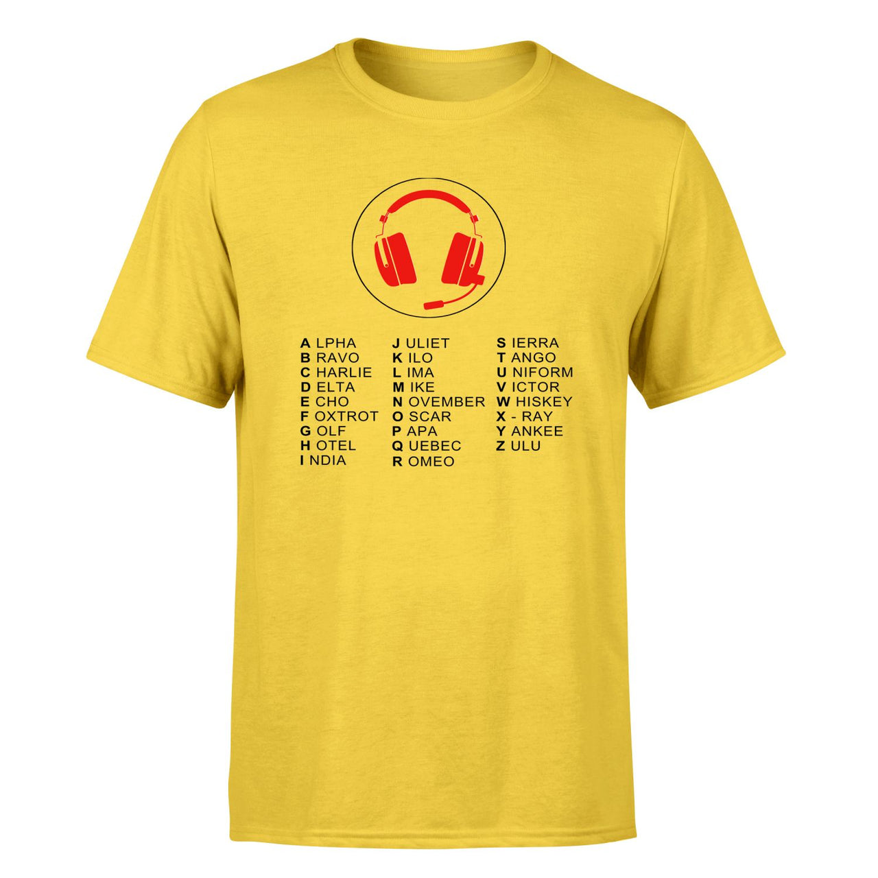 Aviation Alphabet 3 Designed T-Shirts