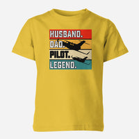 Thumbnail for Husband & Dad & Pilot & Legend Designed Children T-Shirts