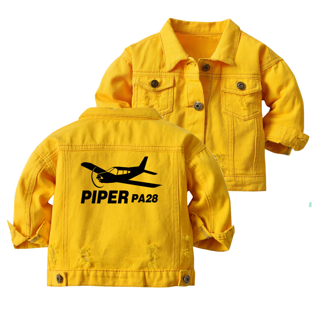 The Piper PA28 Designed Children Denim Jackets