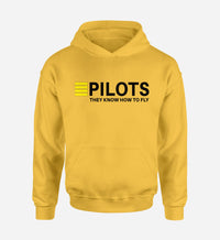 Thumbnail for Pilots They Know How To Fly Designed Hoodies