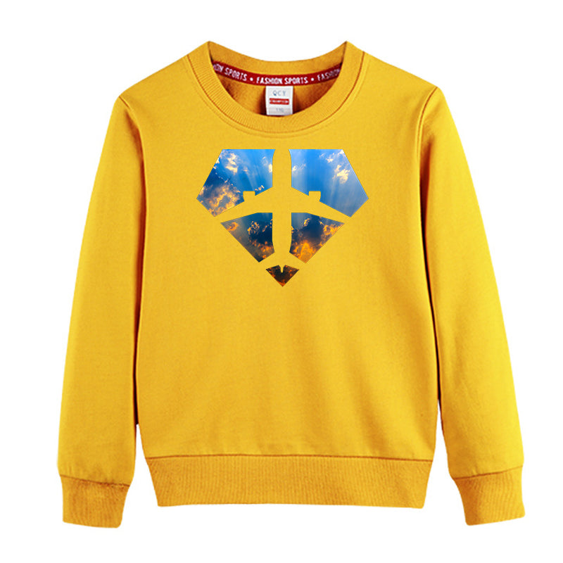 Supermen of The Skies (Sunrise) Designed "CHILDREN" Sweatshirts