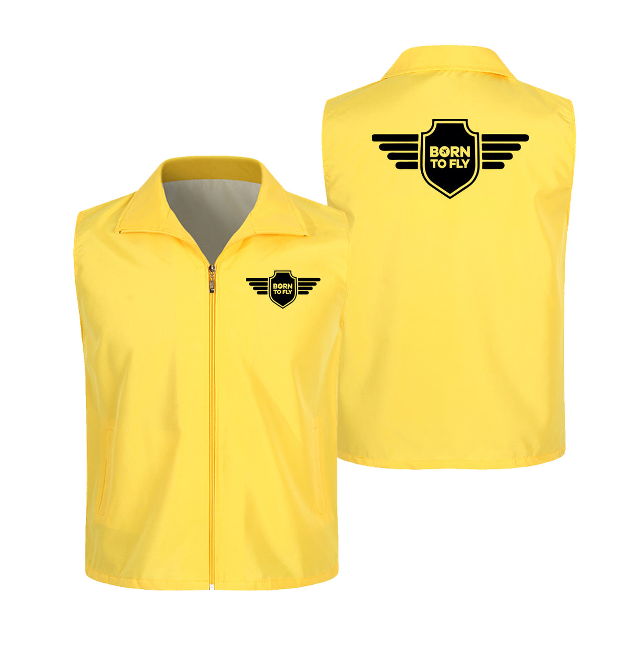 Born To Fly & Badge Designed Thin Style Vests