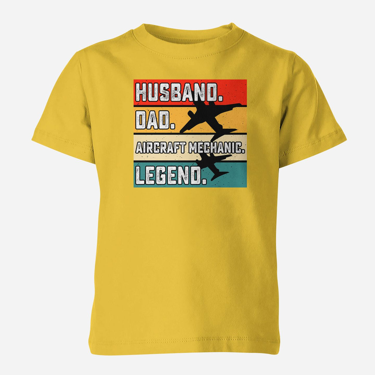 Husband & Dad & Aircraft Mechanic & Legend Designed Children T-Shirts