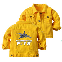 Thumbnail for The McDonnell Douglas F18 Designed Children Denim Jackets