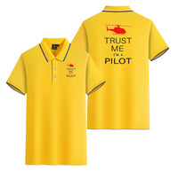 Thumbnail for Trust Me I'm a Pilot (Helicopter) Designed Stylish Polo T-Shirts (Double-Side)