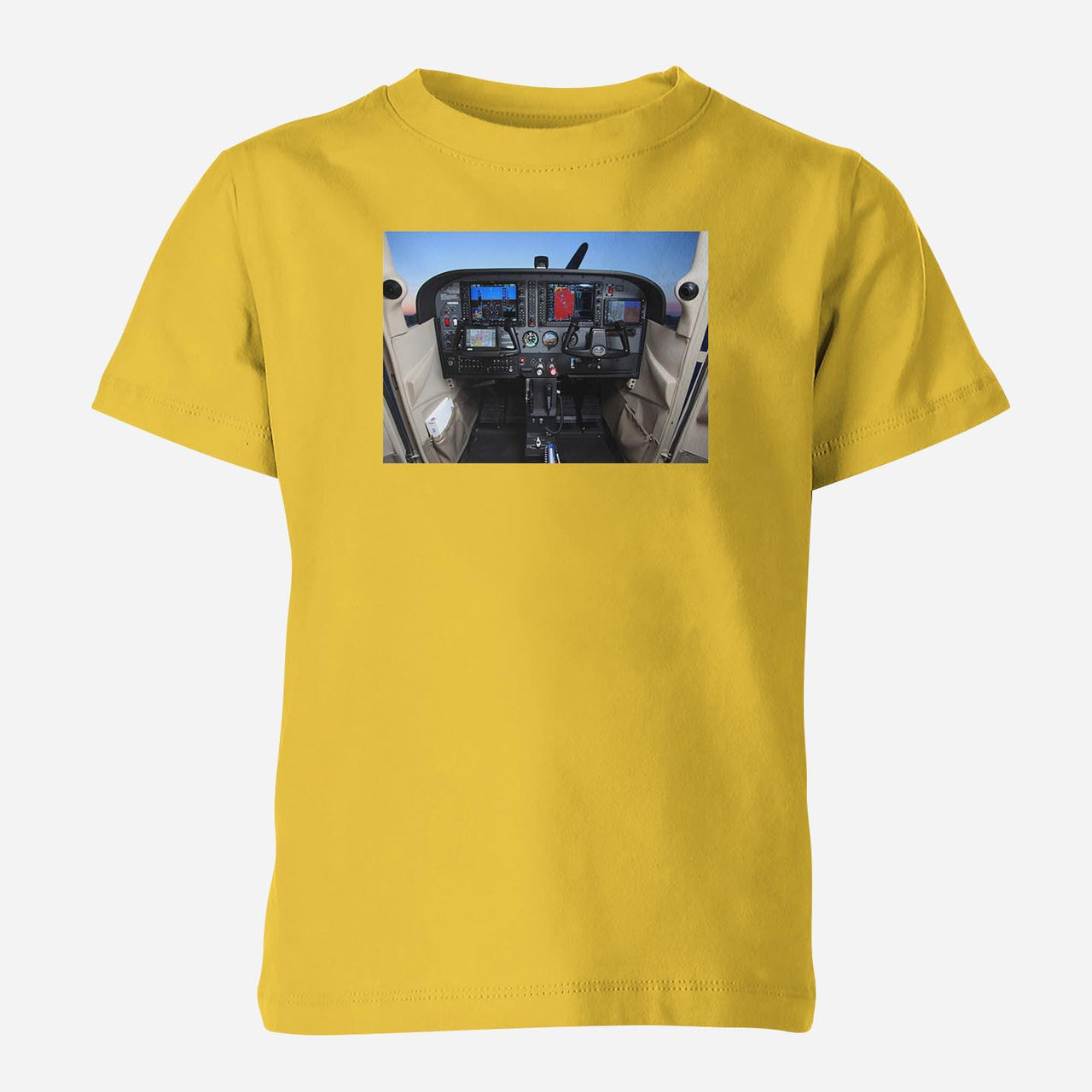 Cessna 172 Cockpit Designed Children T-Shirts