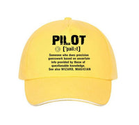 Thumbnail for Pilot [Noun] Designed Hats Pilot Eyes Store Yellow 