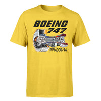 Thumbnail for Boeing 747 & PW4000-94 Engine Designed T-Shirts