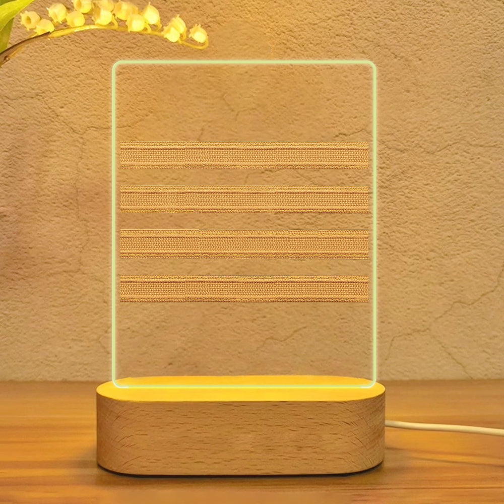 Pilot Epaulette 4 Lines Designed Night Lamp