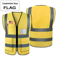 Thumbnail for Custom Flag Designed Reflective Vests