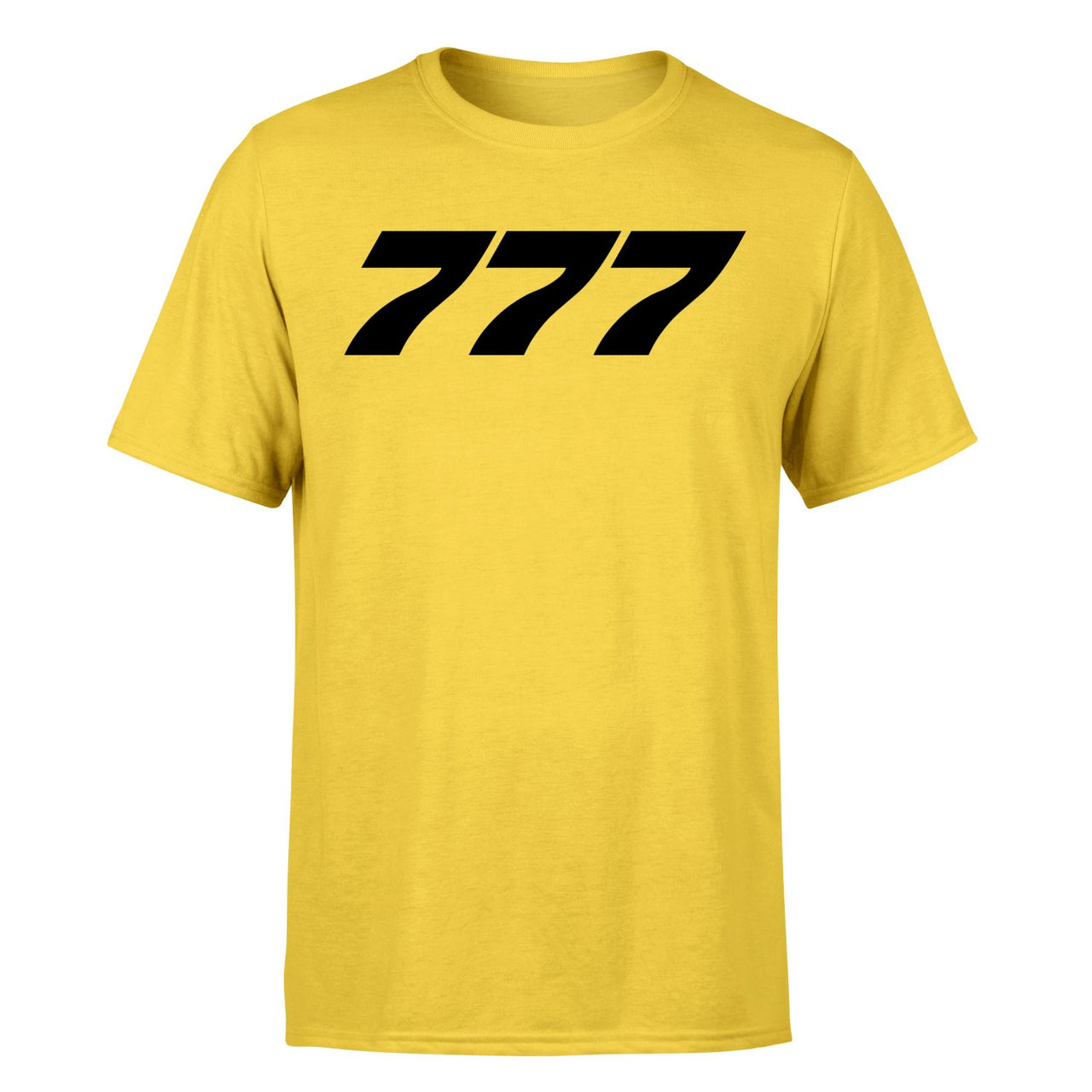 777 Flat Text Designed T-Shirts