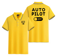 Thumbnail for Auto Pilot Off Designed Stylish Polo T-Shirts (Double-Side)