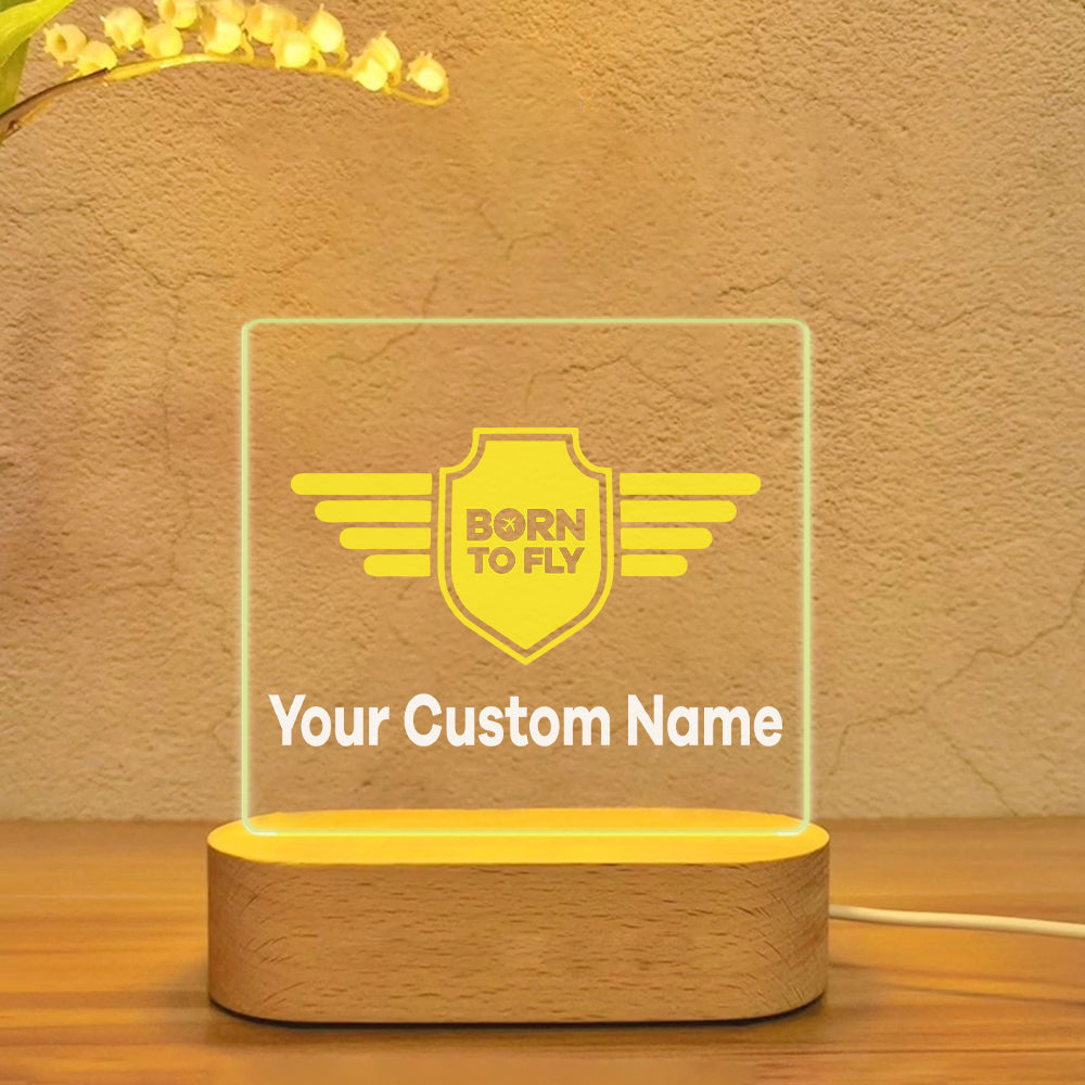 Custom Name (Badge 5) Designed Night Lamp