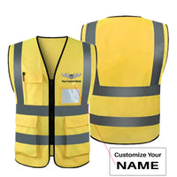 Thumbnail for Custom Name (Military Badge ) Designed Reflective Vests
