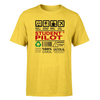 Thumbnail for Student Pilot Label Designed T-Shirts