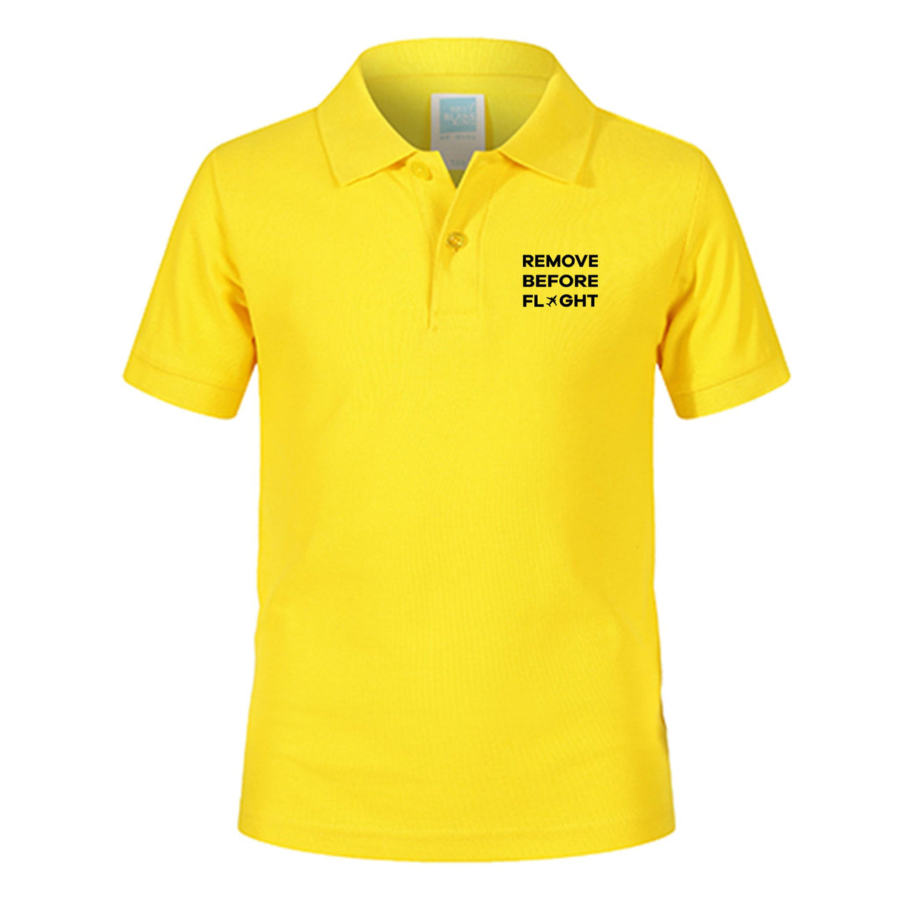 Remove Before Flight Designed Children Polo T-Shirts