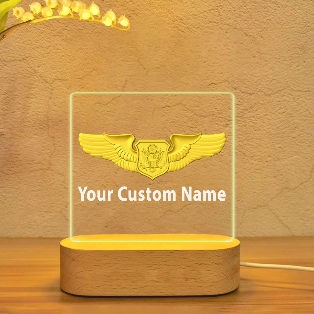 Custom Name (Special US Air Force) Designed Night Lamp
