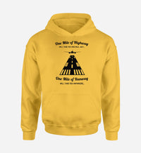 Thumbnail for One Mile of Runway Will Take you Anywhere Designed Hoodies