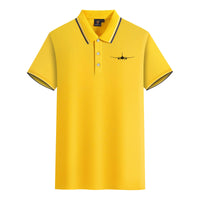 Thumbnail for Boeing 767 Silhouette Designed Stylish Polo T-Shirts