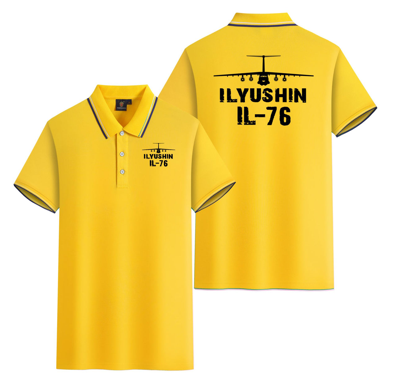 ILyushin IL-76 & Plane Designed Stylish Polo T-Shirts (Double-Side)