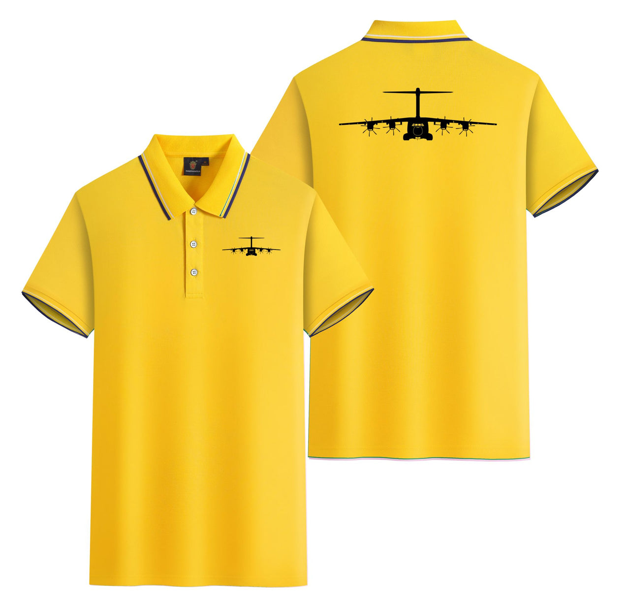 Airbus A400M Silhouette Designed Stylish Polo T-Shirts (Double-Side)