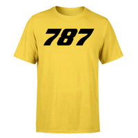 Thumbnail for 787 Flat Text Designed T-Shirts