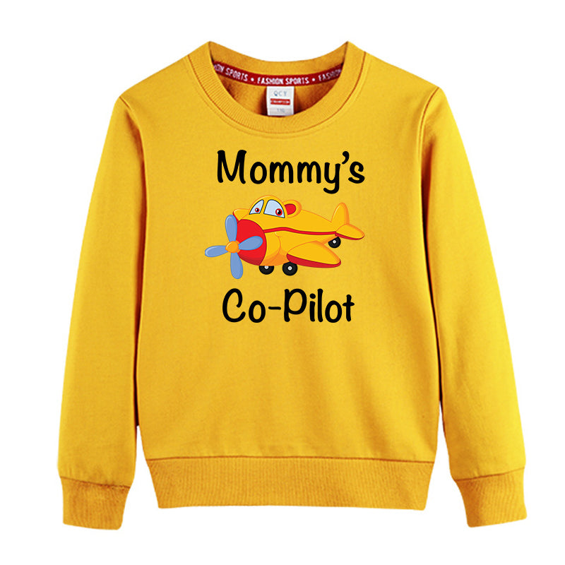 Mommy's Co-Pilot (Propeller) Designed "CHILDREN" Sweatshirts
