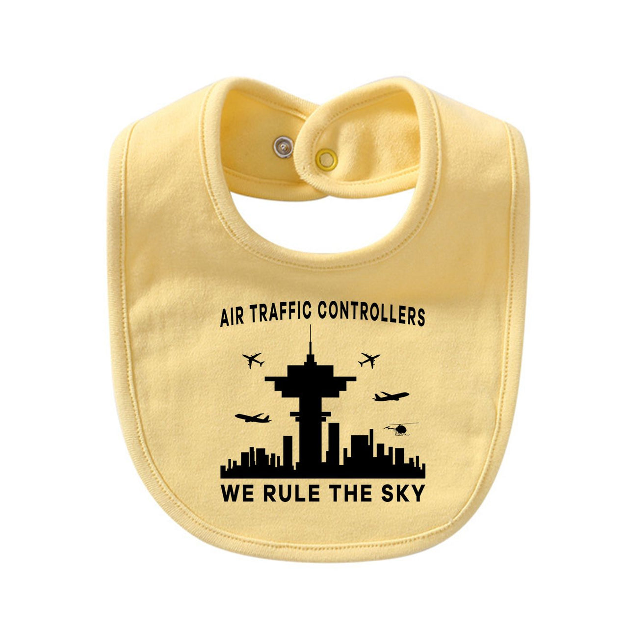 Air Traffic Controllers - We Rule The Sky Designed Baby Saliva & Feeding Towels
