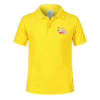 Thumbnail for Little Pilot Designed Children Polo T-Shirts