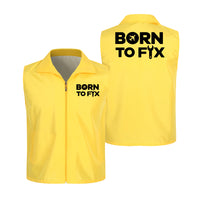 Thumbnail for Born To Fix Airplanes Designed Thin Style Vests