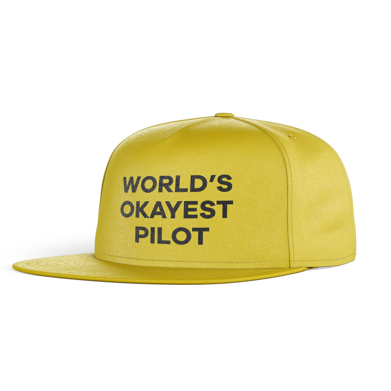 World's Okayest Pilot Designed Snapback Caps & Hats