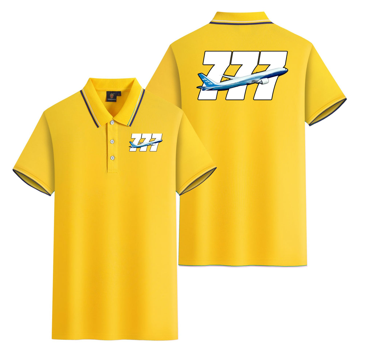 Super Boeing 777 Designed Stylish Polo T-Shirts (Double-Side)