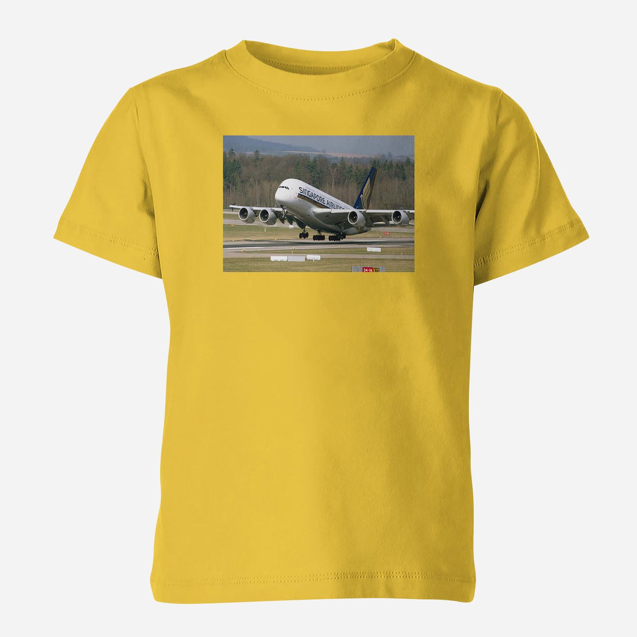 Departing Singapore Airlines A380 Designed Children T-Shirts