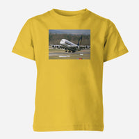 Thumbnail for Departing Singapore Airlines A380 Designed Children T-Shirts