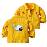 Thumbnail for Antonov 225 Mouth Designed Children Denim Jackets