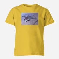 Thumbnail for Fighting Falcon F35 Captured in the Air Designed Children T-Shirts
