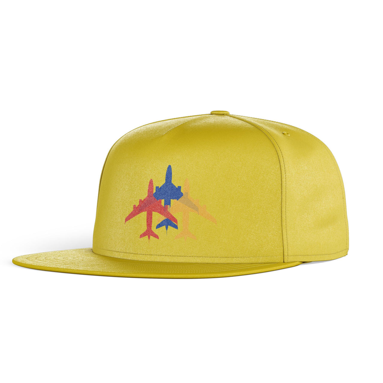 Colourful 3 Airplanes Designed Snapback Caps & Hats