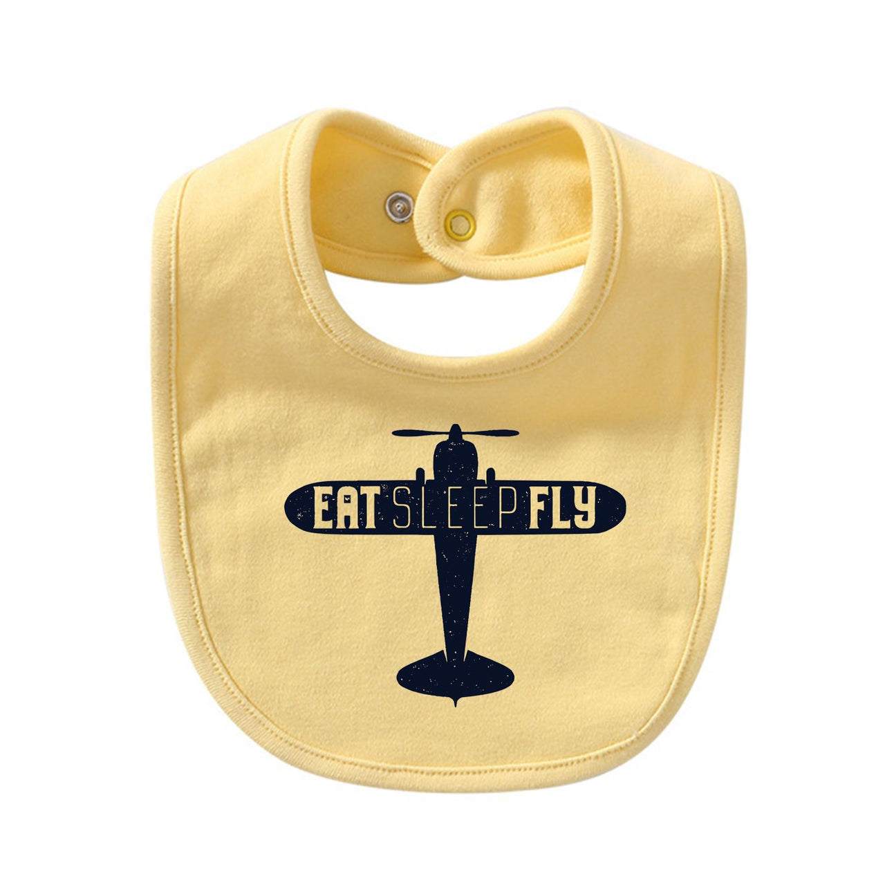 Eat Sleep Fly & Propeller Designed Baby Saliva & Feeding Towels