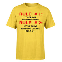 Thumbnail for Rule 1 - Pilot is Always Correct Designed T-Shirts
