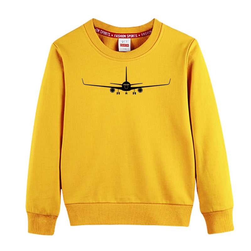 Boeing 767 Silhouette Designed "CHILDREN" Sweatshirts