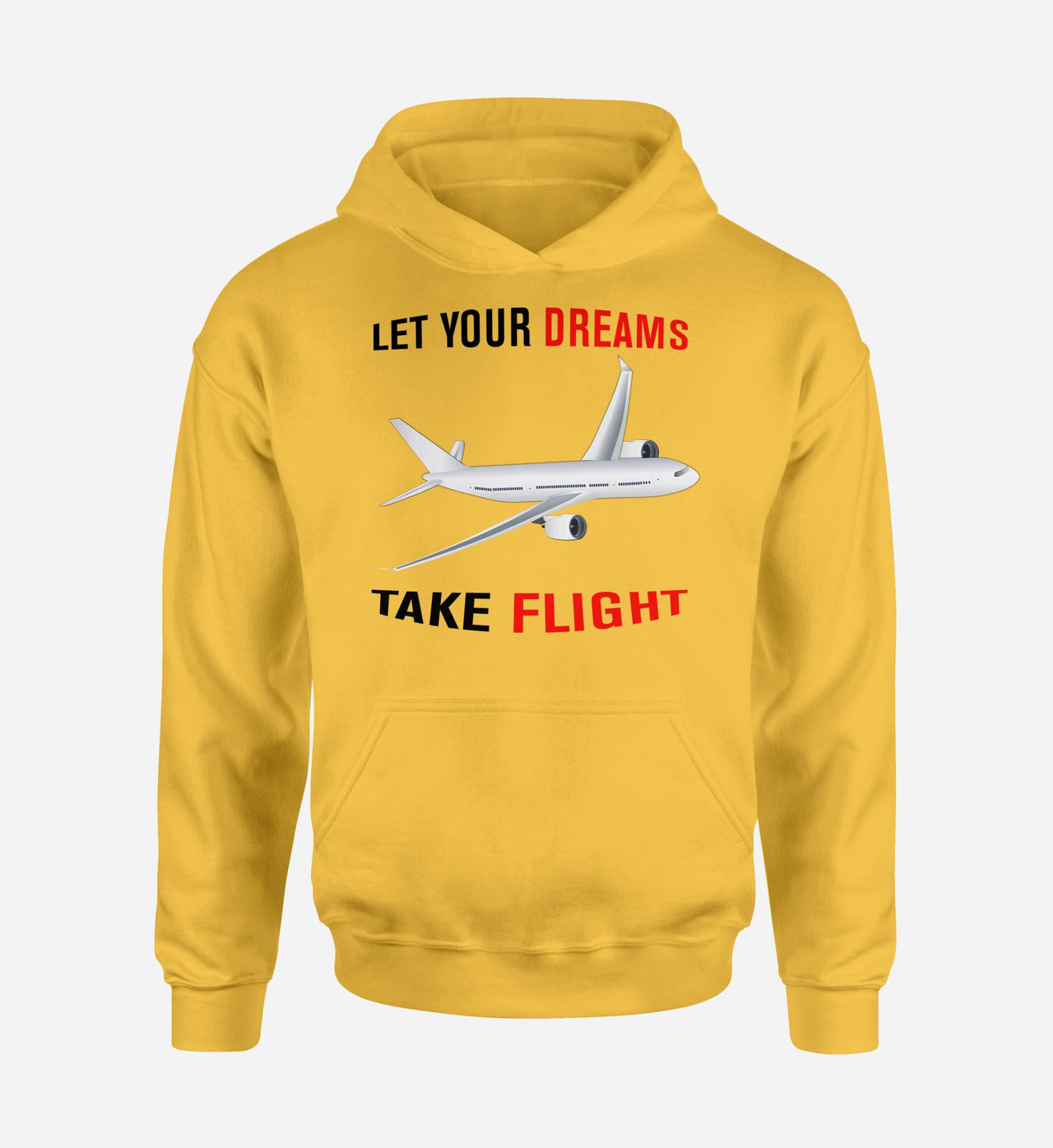 Let Your Dreams Take Flight Designed Hoodies