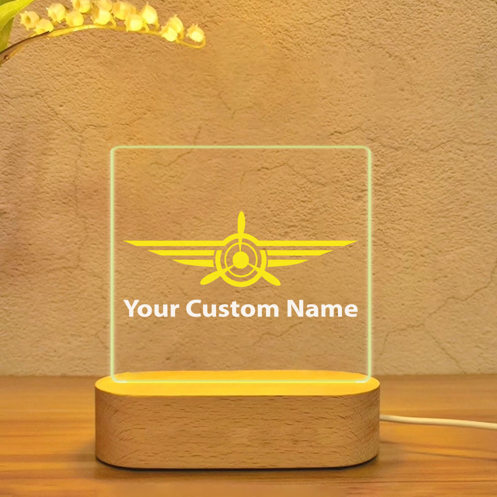 Custom Name (Badge 3) Designed Night Lamp