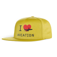 Thumbnail for I Love Aviation Designed Snapback Caps & Hats